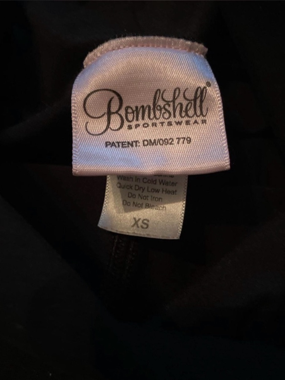Bombshell Sportwear Black and White striped Size Xs - Picture 3 of 4